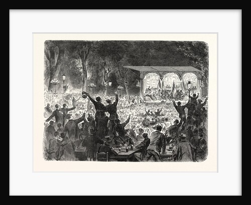 The Marseillaise in a Public Garden in Paris, France by Anonymous