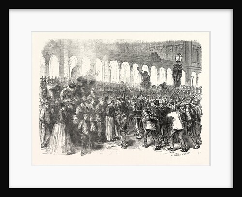 Departure of the Troops from Paris, France by Anonymous