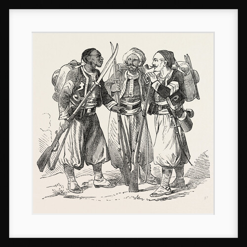 Turkos Zouaves and the Camp of Chalons, France by Anonymous