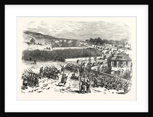 The Battle for the Heights of Buzenval on January 19, 1871, France by Anonymous