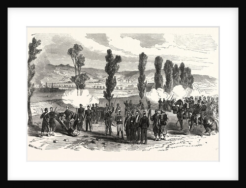 Napoleon and the Prince Imperial at the Bombardment of Saarbrucken, France by Anonymous