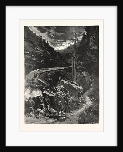 Franctireur, in the Mountain Passes Raiding a German Wagon Train, France by Anonymous