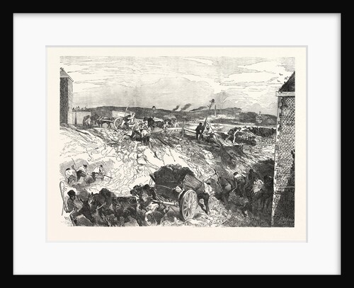 Fortification Work at the Gate of Clignancourt Paris, France by Anonymous