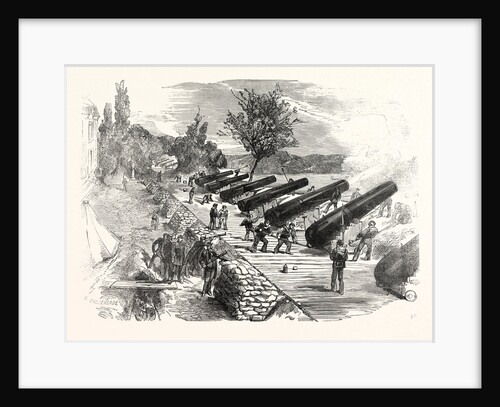 Naval Gun Battery at St. Ouen, France by Anonymous
