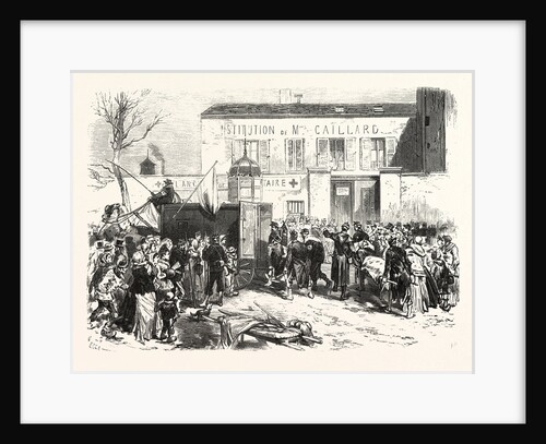 Wounded at the Battle of Champigny Are Unloaded at the Porte D'Italie, France by Anonymous