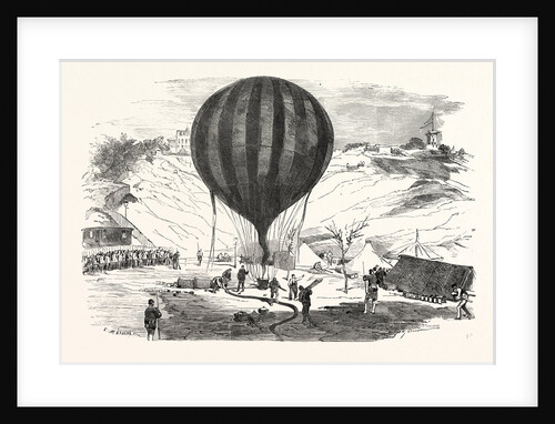 The Balloon Neptune on the St. Pierre De Montmartre Square, Near the Solferino Tower, France by Anonymous