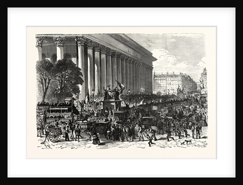 on the Stock Exchange in Paris on 6 August 1870, after Spreading the False News of a Great Victory of Maahon, 1870, France by Anonymous