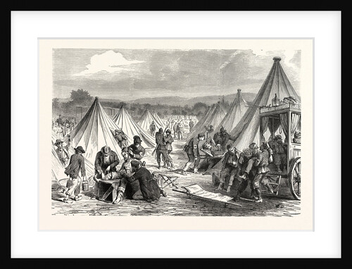 Maahon Captured Camp at Reichshofen Will Be Set Up As Hospital for Wounded Military, on 7 August 1870, France by Anonymous