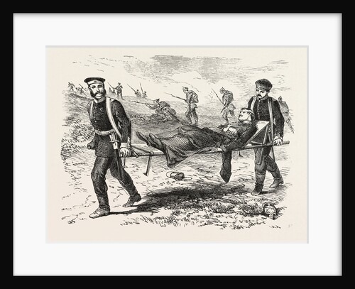 Stretcher Bearers on the Battlefield by Anonymous