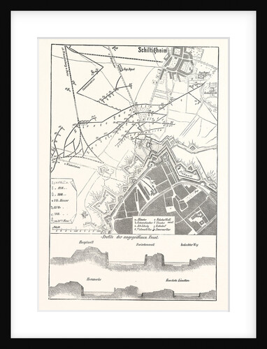 Schiltigheim, France, Old Map by Anonymous