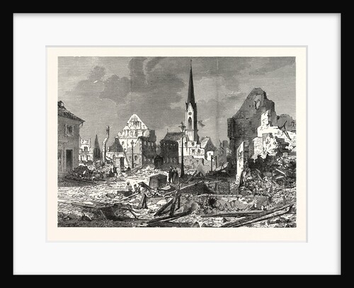 The Devastation in the Main Street of Kehl by Anonymous