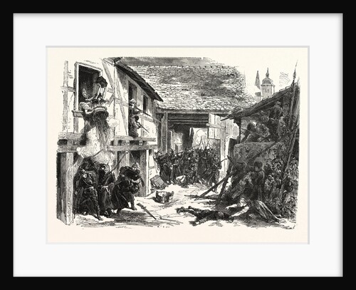 Street Fight in Chateaudun, France by Anonymous