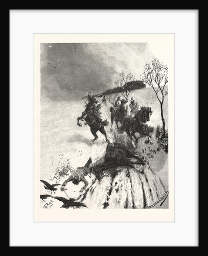 Fallen Off the Horse! after Painting by Theodor Rocholl, France by Anonymous
