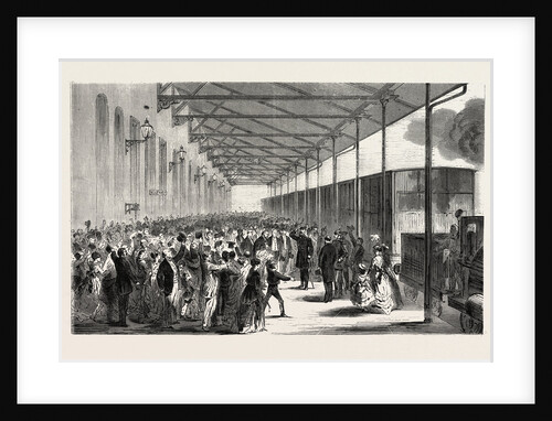 Reception of the Royal Prince of Prussia on the Railway Station of Leipzig July 26, 1870 by Anonymous