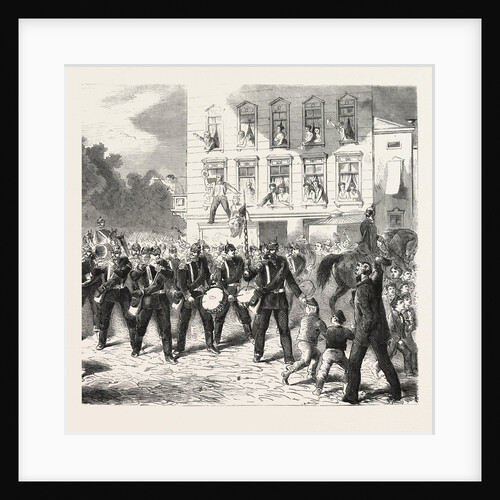 Departure of Berlin of the Regiment Grenadiers Guard 1870 by Anonymous