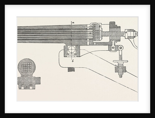 The Gun, Perpendicular Section, Engraving 1870 by Anonymous