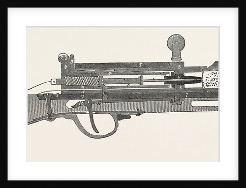 Needle Gun of Dreyse, Engraving 1870 by Anonymous