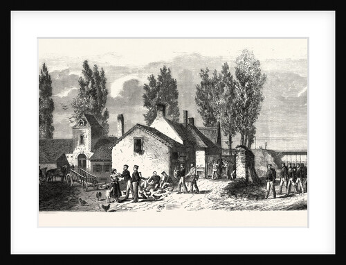 Belgian Outpost at the Railway Viaduc Near-Roode Hoeve, Franco-Belgian Border 1870 by Anonymous