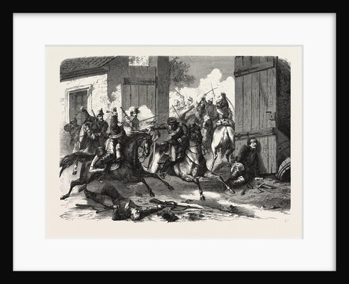 German Cavalry Attacked by the French, at Niederbronn, 1870 by Anonymous