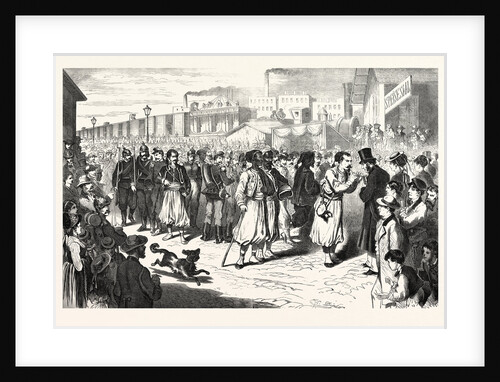 Arrival of a Convoy of French Prisoners at the Station West Berlin Germany 1870 by Anonymous