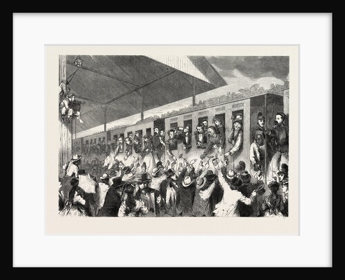 French Prisoners of War at the Station in Munich Germany, 10 August 1870 by Anonymous