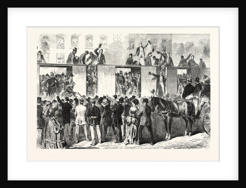 Arrival of a Convoy of French Prisoners in Berlin Germany 1870 by Anonymous