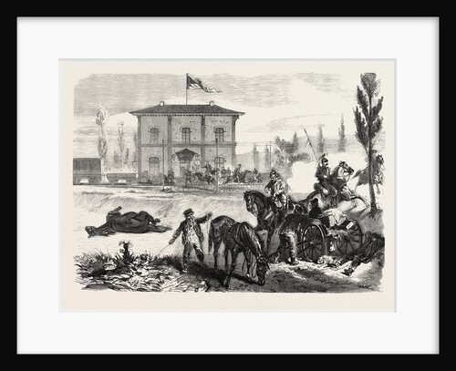 The Railway Station of Courcelles in the Morning of 16 August 1870 by Anonymous