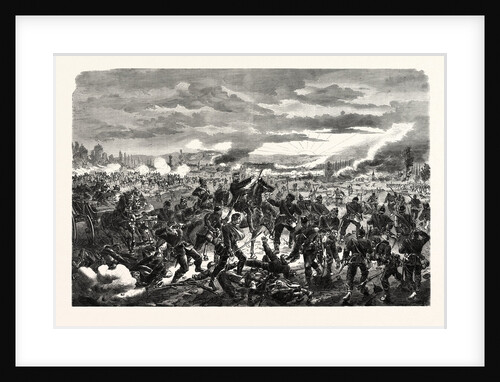 First Prussian Division at the Battle of Pange (Courcelles) 14 August 1870 by Anonymous