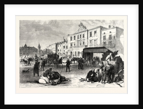 The Market Place and the City of Pont-a-Mousson, 19 August 1870 by Anonymous