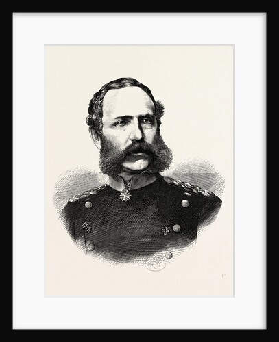 Albert, Prince of Royal Saxony, Commander of the 4th German Army (Army of the Meuse), Engraving 1870 by Anonymous