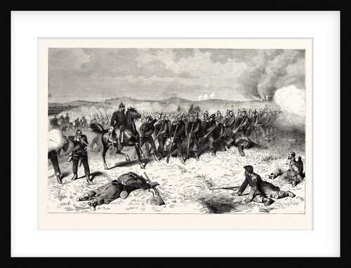 Prussian Guard at the Battle of Sedan in the Morning of September 1 1870 by Anonymous