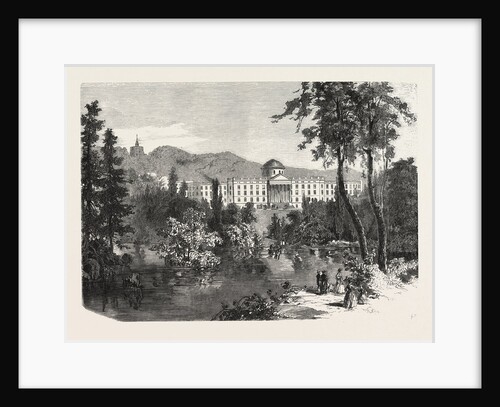 Castle Wilhelmshohe, Engraving 1870 by Anonymous