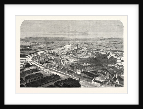 Strasbourg, a Bird's Eye View 1870 by Anonymous