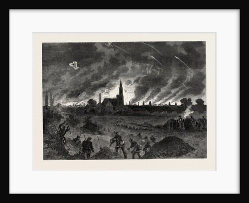 Strasbourg Fire During the Night Bombing of 25 August 1870 by Anonymous