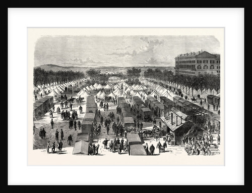 Established Hospital in Tents and in Cars, the Esplanade of Metz, November 1, after the Surrender 1870 by Anonymous