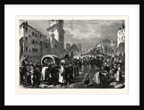 The Market Place Thionville, November 25, after the Surrender 1870 by Anonymous