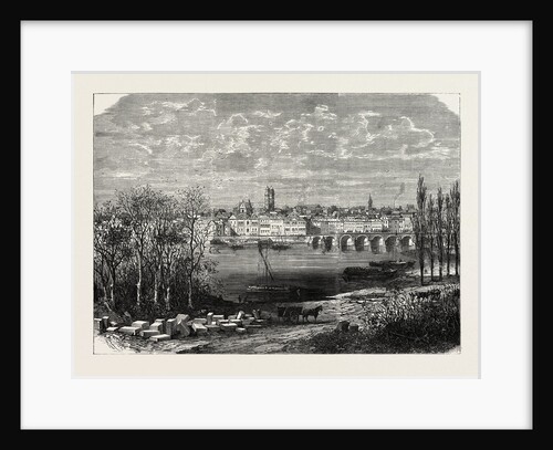 View of Tours, France, 1870 by Anonymous