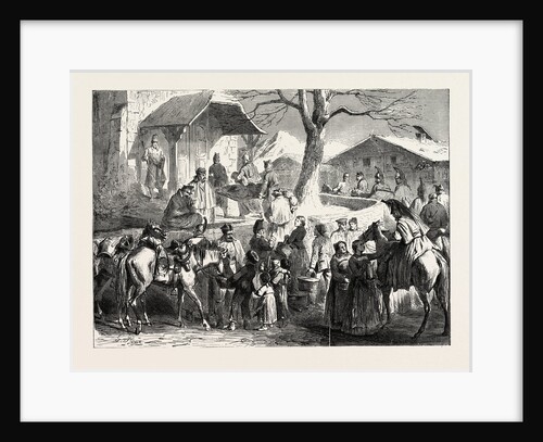 The French on the Road from Neurenburg to Berne or Bern, February 5 1870 by Anonymous