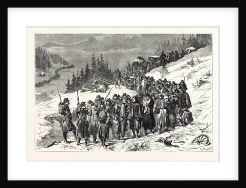 French Soldiers Escorted by Swiss Military in the Jura the 3 February 1871 by Anonymous