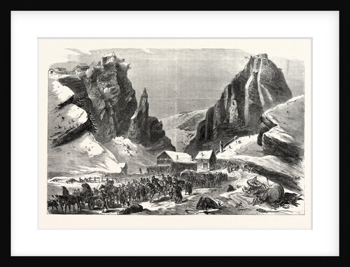 The Army of Bourbaki Passing the Fortifications Joux and Larmont Near the Cluse by Anonymous