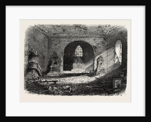 Damage in the Church of Perouse Near Belfort by Anonymous
