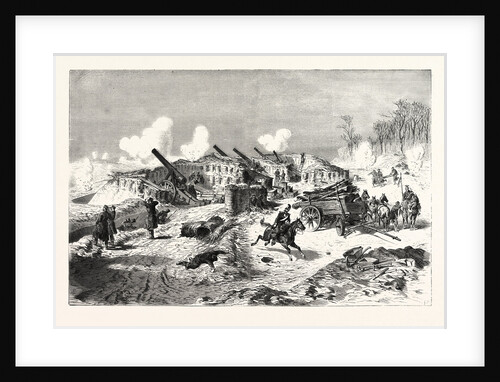 Saxon Battery Near the Fort of Rosny by Anonymous