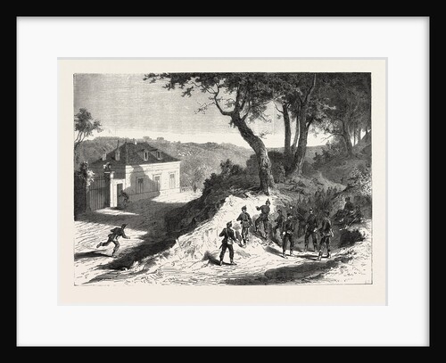 Saxons Frontlines Before the Fort of Noisy, French Camp, Fort Romainville, Suburbs of Paris by Anonymous