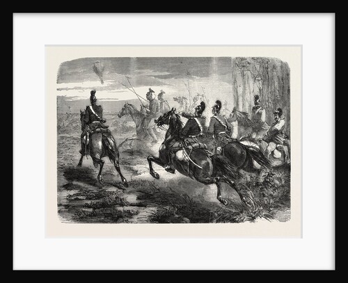 Light Bavarian Cavalry Pursuing a French Mail Balloon by Anonymous