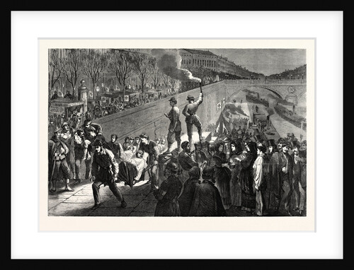 Arrival of French Wounded at the Quai De La Megisserie, January 19, 1871 by Anonymous