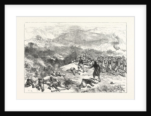 Battle of Kniejesevacz: The First Brigade of Infantry, Under Hafiz Pasha, Attacking the Serbians in a Wood by Anonymous