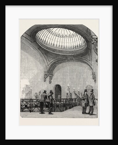 New Station of the London and North-Western Railway, Euston Square. Gallery of the Booking-Office. UK, 1849 by Anonymous