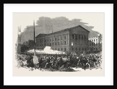 Riot at the Astor Place Opera-House, New York. United States of New York, 1849 by Anonymous