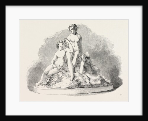 Group, in Marble, of the Graces. in the Exhibition of the Royal Academy by Anonymous