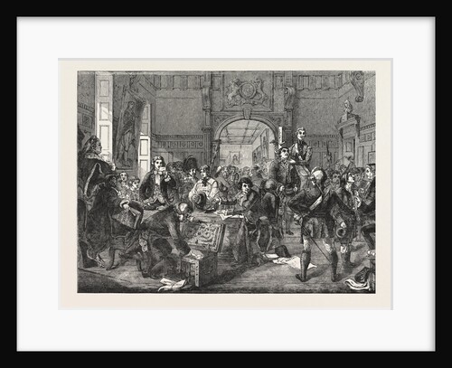 Drawing for the Militia. Painted by J. Phillip. Exhibition of the Royal Academy by Anonymous